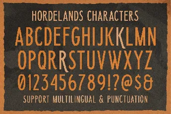 Hordelands font