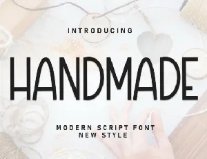 Handmade Display font