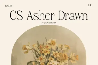 CS Asher Drawn font