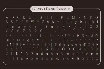 CS Asher Drawn font