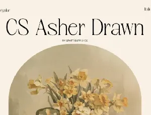 CS Asher Drawn font