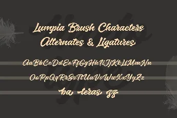 Lumpia Brush Script font