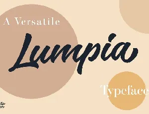 Lumpia Brush Script font