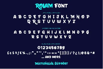 ROLAM font