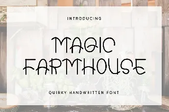 Magic Farmhouse font