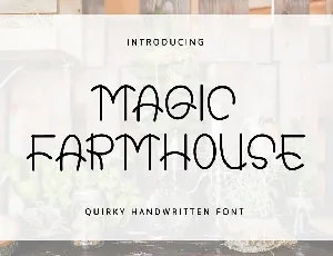 Magic Farmhouse font