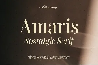 Amaris Demo font