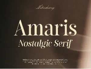 Amaris Demo font