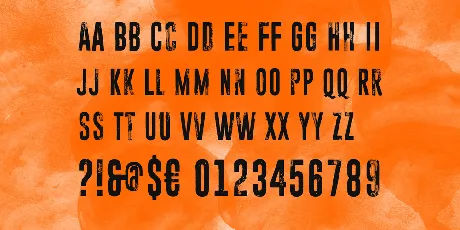 Paranoid Orange font