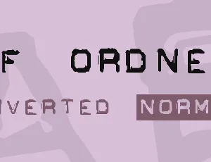 GF Ordner font