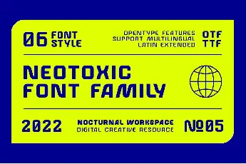 Neotoxic Futuristic font