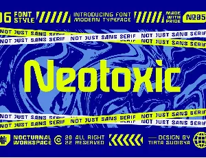 Neotoxic Futuristic font