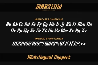 Marslow font