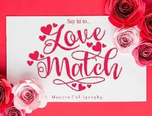 Love Match Calligraphy font