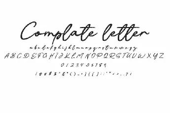 Reflecting Handwritten font