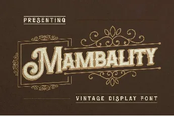 Mambality font