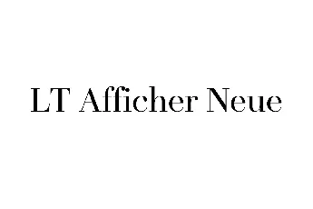 LT Afficher Neue font