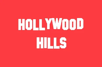 Hollywood Hills font