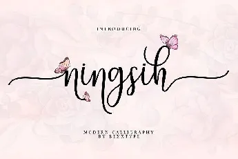 Ningsih Script font