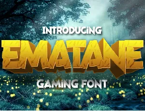 EMATANE font