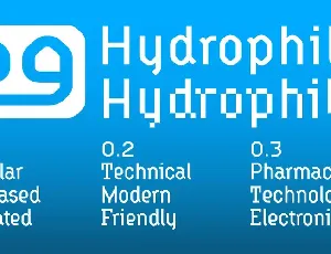 Hydrophilia font