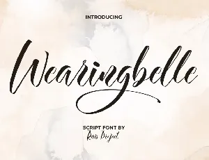 Wearingbelle Demo font