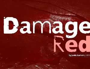Damage Red font