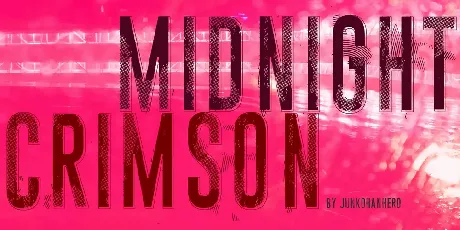 Midnight crimson font