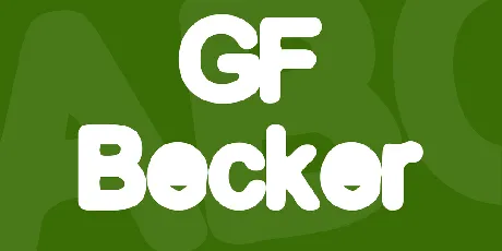 GF Becker font