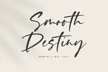 Smooth Destiny font