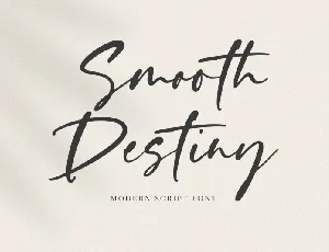 Smooth Destiny font