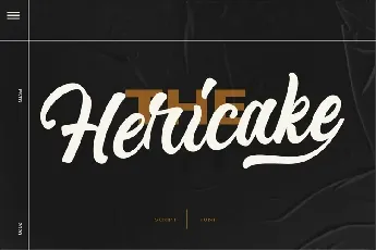 Hericake font