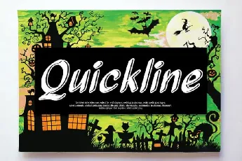 Quickline Script font