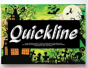 Quickline Script font