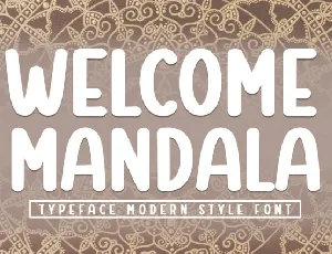 Welcome Mandala Display font