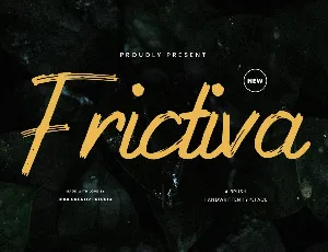 Frictiva Personal Use font