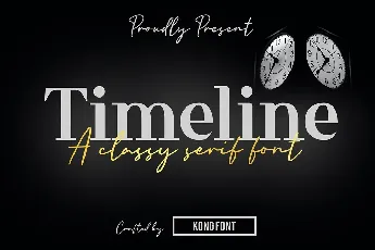 Timeline font