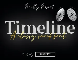 Timeline font