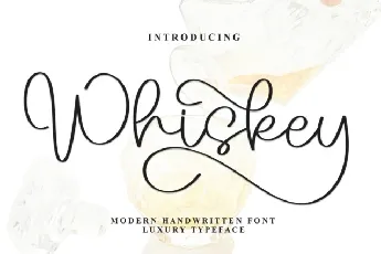 Whiskey Script font