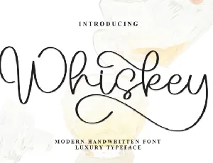 Whiskey Script font