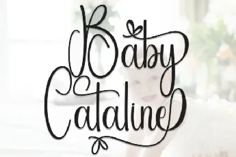 Baby Cataline Calligraphy font