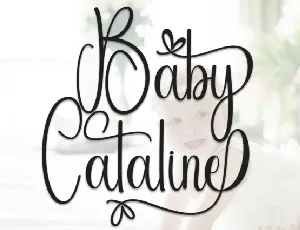 Baby Cataline Calligraphy font