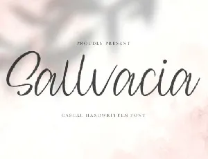 Sallvacia Casual Handwritten font