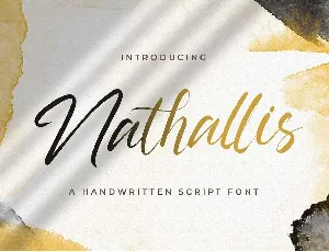 Nathallis font