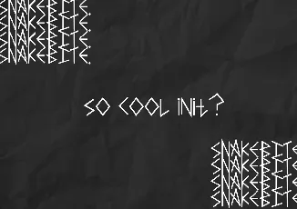 Snakebite font