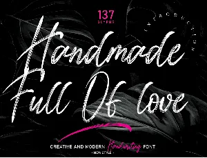 Handmade Full Oflove font