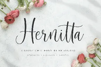 Hernitta - Personal Use font