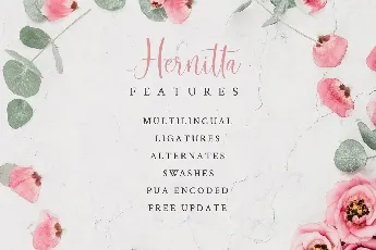 Hernitta - Personal Use font