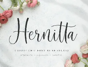 Hernitta - Personal Use font