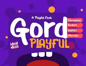 Gord Playful font